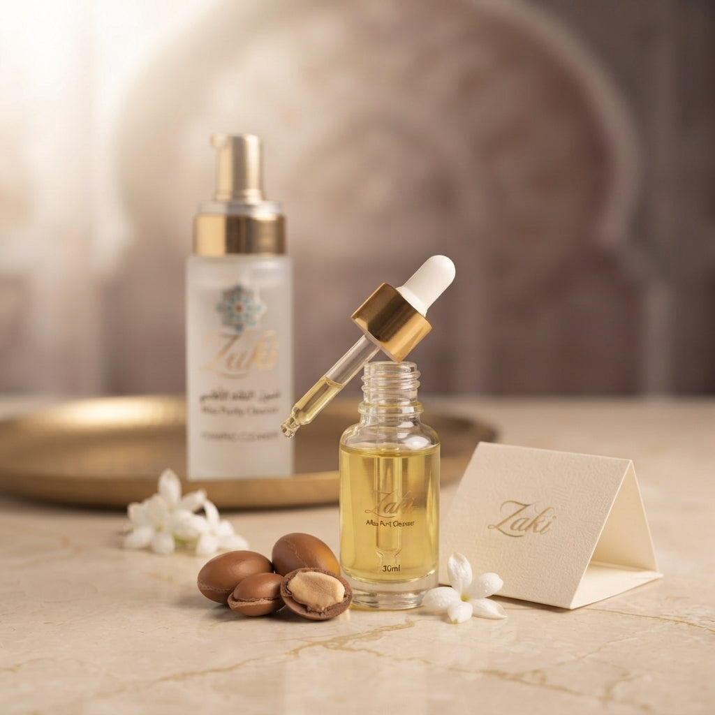 Zaki | Atlas Purity Foaming Cleanser & Argan Elixir Routine